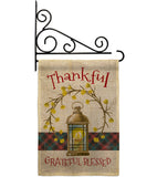 Thanksgiving Wreath - Thanksgiving Fall Vertical Impressions Decorative Flags HG192271 Made In USA