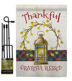 Thanksgiving Wreath - Thanksgiving Fall Vertical Impressions Decorative Flags HG192271 Made In USA