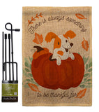 Something Thanksful For - Thanksgiving Fall Vertical Impressions Decorative Flags HG192293 Made In USA