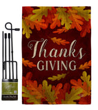 Thanksgiving - Thanksgiving Fall Vertical Impressions Decorative Flags HG192356 Made In USA