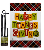 Thanksgiving - Thanksgiving Fall Vertical Impressions Decorative Flags HG192632 Made In USA