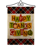 Thanksgiving - Thanksgiving Fall Vertical Impressions Decorative Flags HG192632 Made In USA