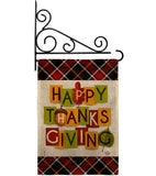 Thanksgiving - Thanksgiving Fall Vertical Impressions Decorative Flags HG192632 Made In USA