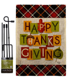 Thanksgiving - Thanksgiving Fall Vertical Impressions Decorative Flags HG192632 Made In USA