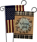 Cotton Y'all - Southern Country & Primitive Vertical Impressions Decorative Flags HG120050 Made In USA