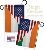 US Irish Friendship - US Friendship Flags of the World Vertical Impressions Decorative Flags HG108237 Made In USA