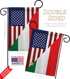 US Italian Friendship - US Friendship Flags of the World Vertical Impressions Decorative Flags HG108238 Made In USA