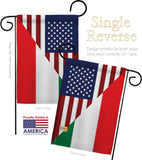 US Italian Friendship - US Friendship Flags of the World Vertical Impressions Decorative Flags HG108238 Made In USA