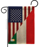 US Italian Friendship - US Friendship Flags of the World Vertical Impressions Decorative Flags HG108238 Made In USA