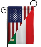 US Italian Friendship - US Friendship Flags of the World Vertical Impressions Decorative Flags HG108238 Made In USA