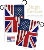 US UK Friendship - US Friendship Flags of the World Vertical Impressions Decorative Flags HG108380 Made In USA