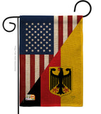 US German Friendship - US Friendship Flags of the World Vertical Impressions Decorative Flags HG108381 Made In USA