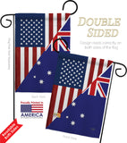 US Australia Friendship - US Friendship Flags of the World Vertical Impressions Decorative Flags HG108392 Made In USA