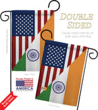 US India Friendship - US Friendship Flags of the World Vertical Impressions Decorative Flags HG108403 Made In USA