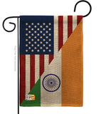 US India Friendship - US Friendship Flags of the World Vertical Impressions Decorative Flags HG108403 Made In USA