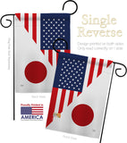 US Japan Friendship - US Friendship Flags of the World Vertical Impressions Decorative Flags HG108437 Made In USA