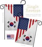 US Korea Friendship - US Friendship Flags of the World Vertical Impressions Decorative Flags HG108438 Made In USA