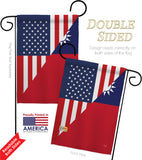 US Taiwan Friendship - US Friendship Flags of the World Vertical Impressions Decorative Flags HG108439 Made In USA