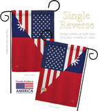 US Taiwan Friendship - US Friendship Flags of the World Vertical Impressions Decorative Flags HG108439 Made In USA