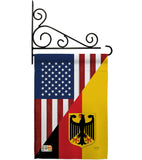 US German Friendship - US Friendship Flags of the World Vertical Impressions Decorative Flags HG108381 Made In USA