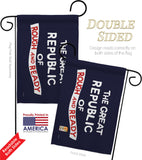 The Great Republic of Rough and Ready - Historic Americana Impressions Decorative Flags HG141096 Made In USA