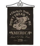 Liberty or Death Dont Tread on Me - Historic Americana Vertical Impressions Decorative Flags HG141206 Made In USA