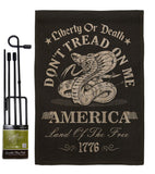 Liberty or Death Dont Tread on Me - Historic Americana Vertical Impressions Decorative Flags HG141206 Made In USA