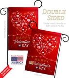 Light Of Love - Valentines Spring Vertical Impressions Decorative Flags HG120033 Made In USA