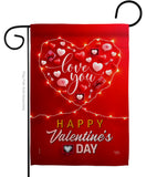 Light Of Love - Valentines Spring Vertical Impressions Decorative Flags HG120033 Made In USA