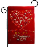 Light Of Love - Valentines Spring Vertical Impressions Decorative Flags HG120033 Made In USA