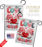 Sweet Couple Gnome - Valentines Spring Vertical Impressions Decorative Flags HG120046 Made In USA