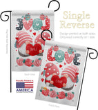 Sweet Couple Gnome - Valentines Spring Vertical Impressions Decorative Flags HG120046 Made In USA