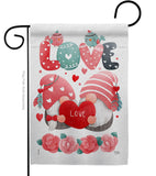 Sweet Couple Gnome - Valentines Spring Vertical Impressions Decorative Flags HG120046 Made In USA