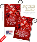 Valentine's Gifts - Valentines Spring Vertical Impressions Decorative Flags HG130307 Made In USA