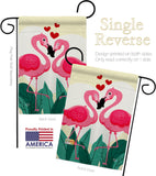 True Love Flamingo - Valentines Spring Vertical Impressions Decorative Flags HG190016 Made In USA