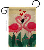 True Love Flamingo - Valentines Spring Vertical Impressions Decorative Flags HG190016 Made In USA