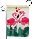 True Love Flamingo - Valentines Spring Vertical Impressions Decorative Flags HG190016 Made In USA