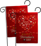 Light Of Love - Valentines Spring Vertical Impressions Decorative Flags HG120033 Made In USA