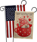 Gnome Love You - Valentines Spring Vertical Impressions Decorative Flags HG120045 Made In USA