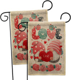 Sweet Couple Gnome - Valentines Spring Vertical Impressions Decorative Flags HG120046 Made In USA