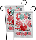 Sweet Couple Gnome - Valentines Spring Vertical Impressions Decorative Flags HG120046 Made In USA