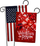 Valentine's Gifts - Valentines Spring Vertical Impressions Decorative Flags HG130307 Made In USA