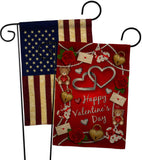 My Sweet Valentines - Valentines Spring Vertical Impressions Decorative Flags HG190056 Made In USA