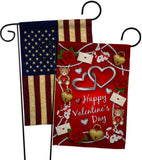 My Sweet Valentines - Valentines Spring Vertical Impressions Decorative Flags HG190056 Made In USA