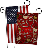 My Sweet Valentines - Valentines Spring Vertical Impressions Decorative Flags HG190056 Made In USA