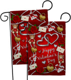 My Sweet Valentines - Valentines Spring Vertical Impressions Decorative Flags HG190056 Made In USA