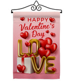 Love Day - Valentines Spring Vertical Impressions Decorative Flags HG120032 Made In USA