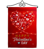 Light Of Love - Valentines Spring Vertical Impressions Decorative Flags HG120033 Made In USA