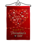 Light Of Love - Valentines Spring Vertical Impressions Decorative Flags HG120033 Made In USA