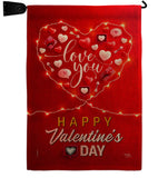 Light Of Love - Valentines Spring Vertical Impressions Decorative Flags HG120033 Made In USA